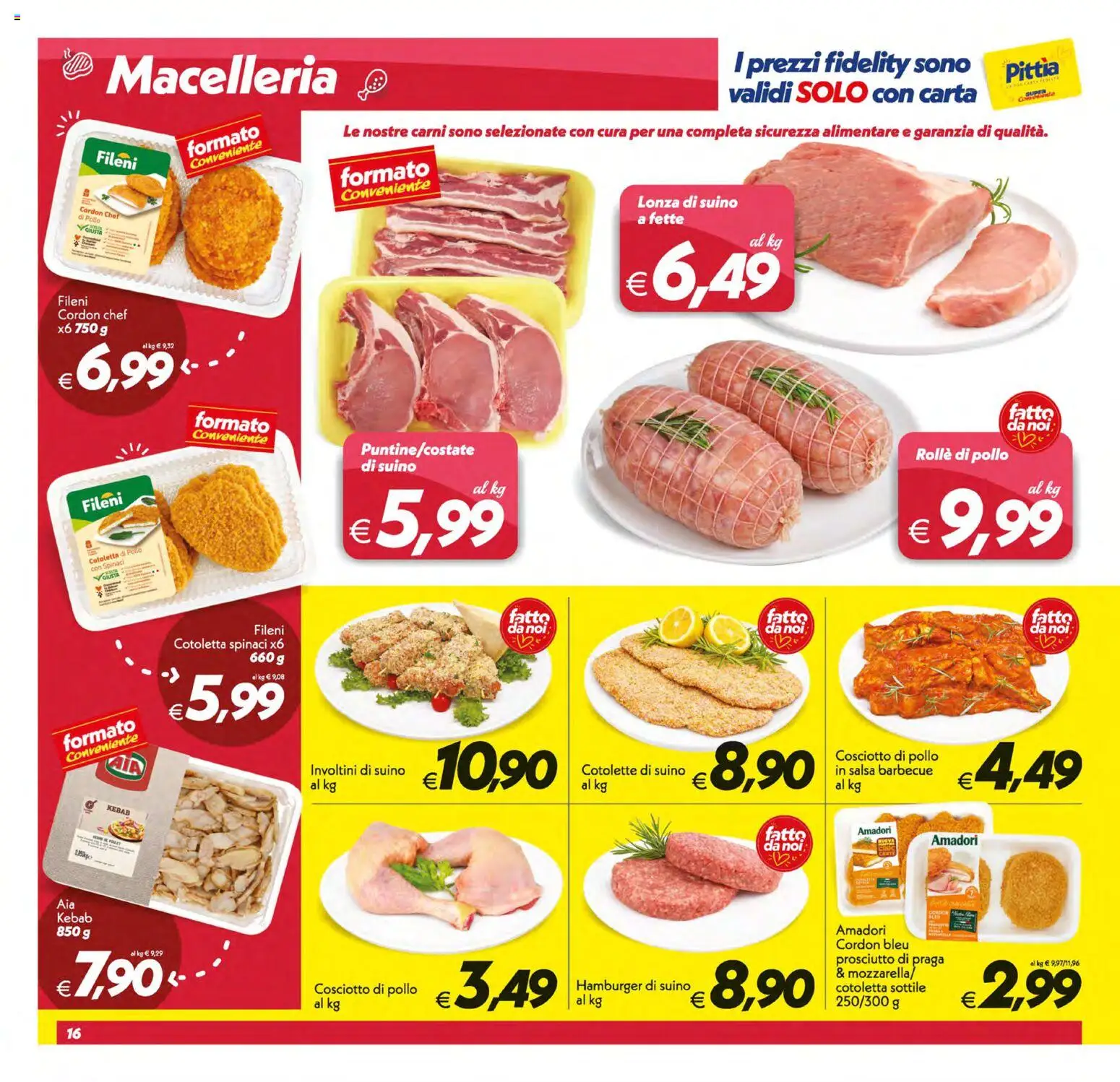 Volantino SuperConveniente del 11/09/2026 | Pagina: 16 | Prodotti: Suino, Barbecue, Prosciutto, Spinaci