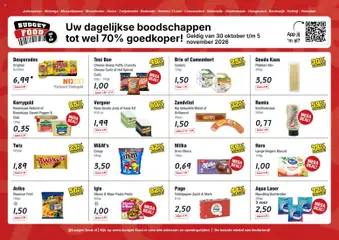 Budget Food folder - Voorbeeld van een folder van Budget Food, geldig van 30-10-2026