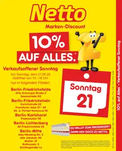 Netto Marken-Discount Verkaufsoffener Sonntag in deiner Nähe ab 15.06.2026 gültig