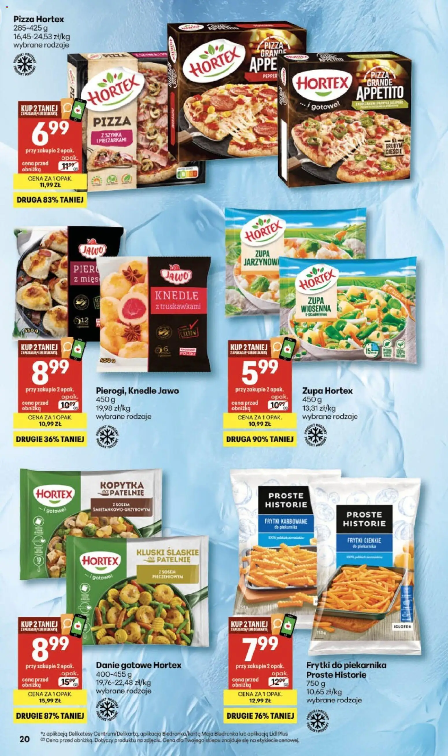 Delikatesy Centrum gazetka od 12.03.2026 | Strona: 20 | Produkty: Delikatesy, Patelnie, Frytki karbowane, Knedle