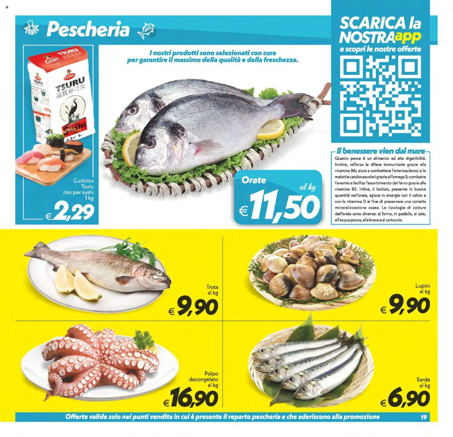 Volantino SuperConveniente del 08.05.2026 | Pagina: 19 | Prodotti: Riso, Polpo, Trota, Sushi