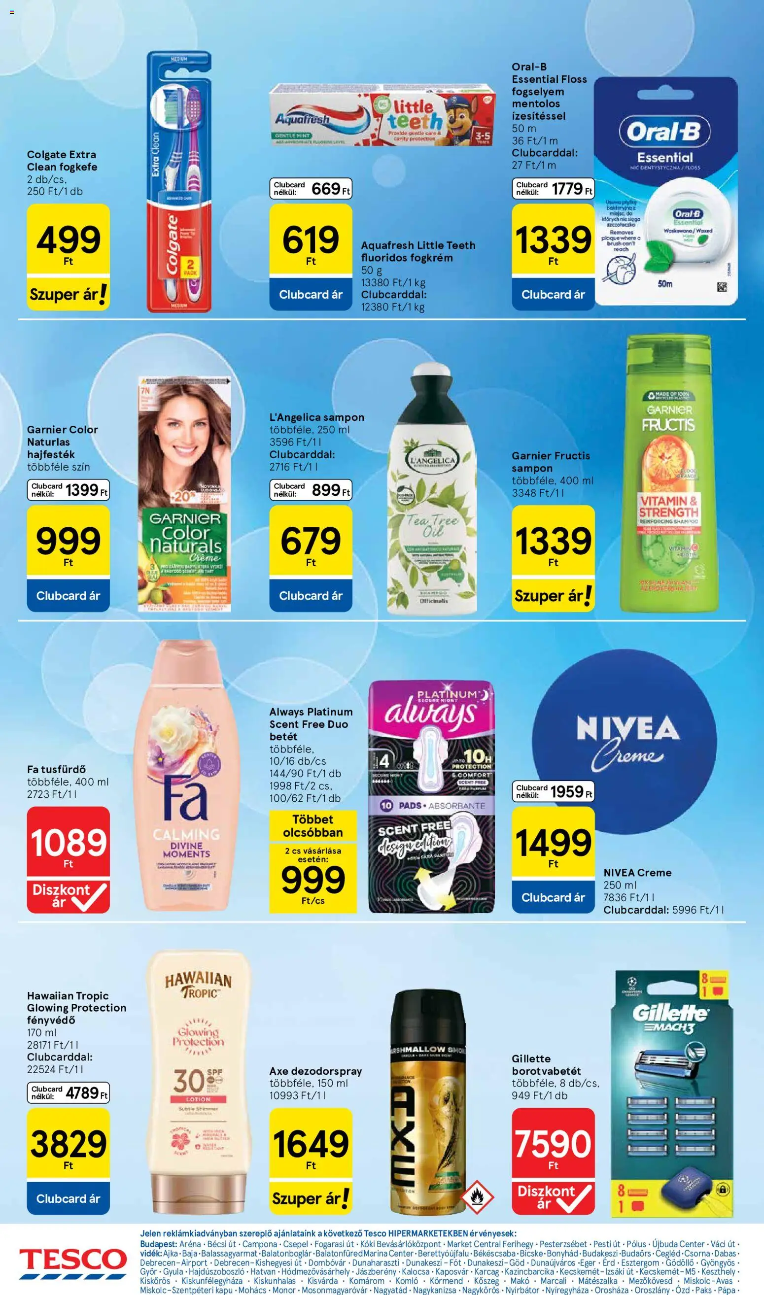 Tesco akciós ujság - amely érvényes a következő dátumtól: 2026.07.30. | Oldal: 24 | Termékek: Borotvabetét, Kapu, Tusfürdő, Fogkrém