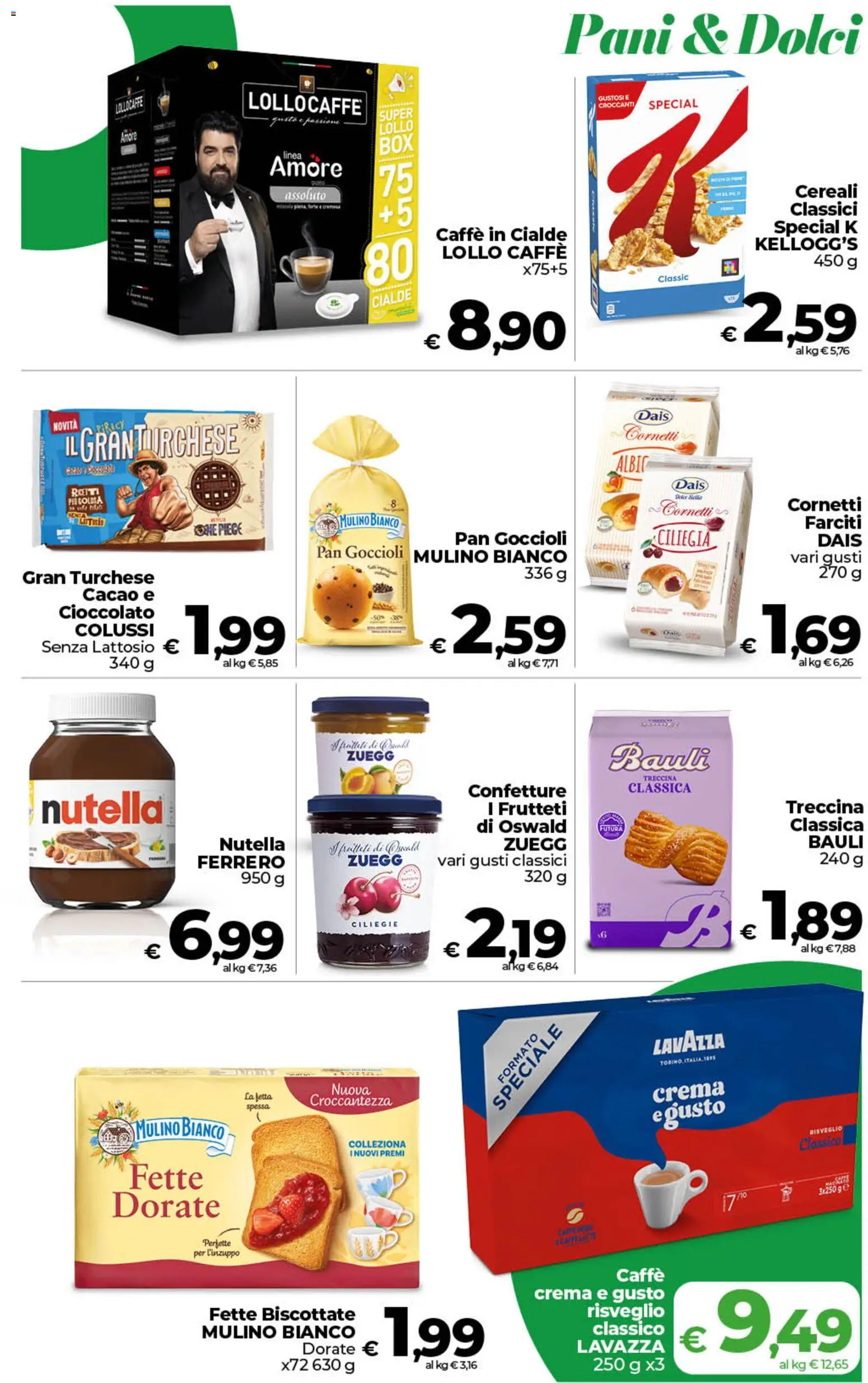 Volantino COOP del 09.06.2026 | Pagina: 16 | Prodotti: Caffè, Cereali, Fette biscottate, Caffè in cialde