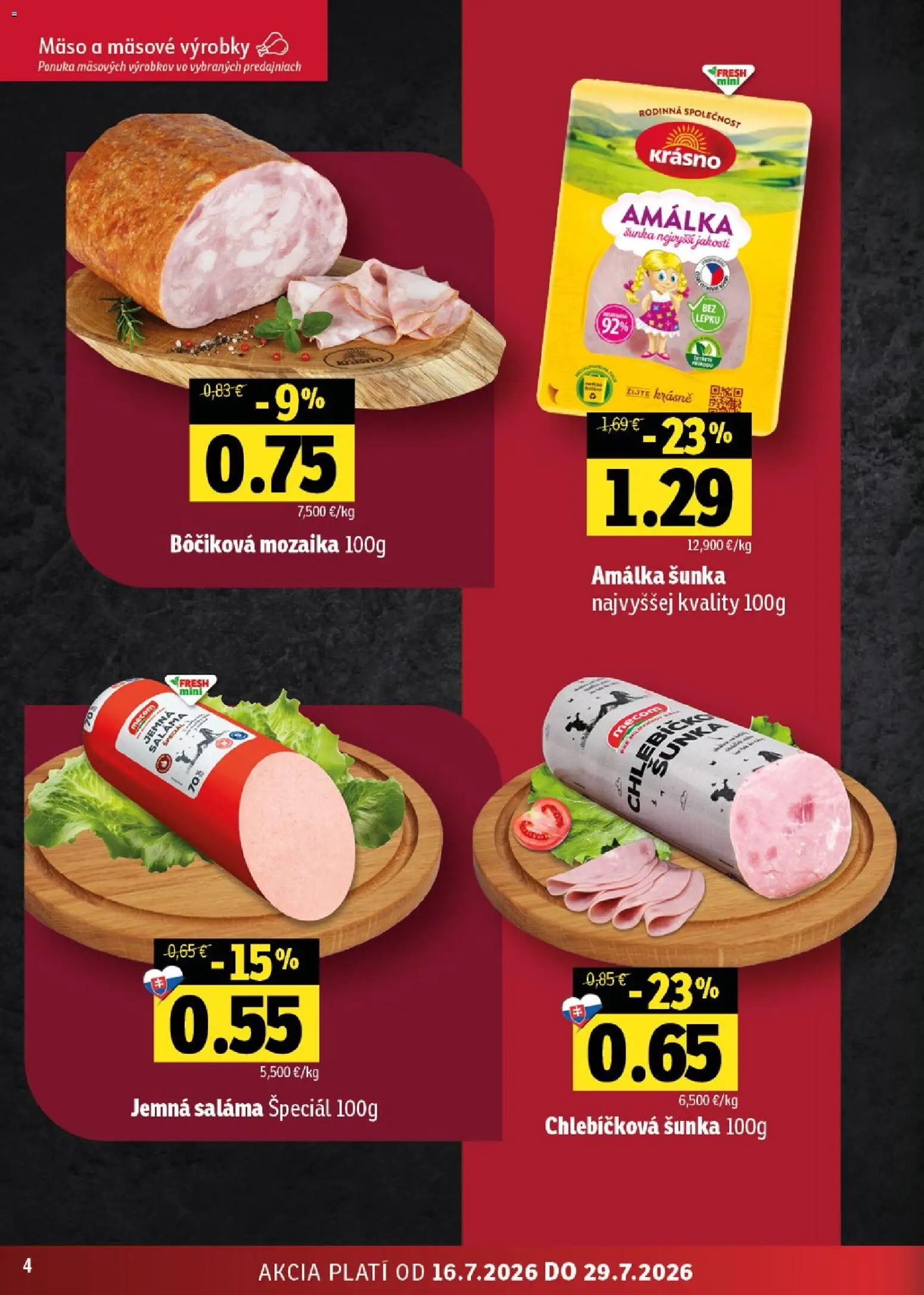 Nové Fresh akcie – leták je platný od 16.07.2026 | Strana: 4