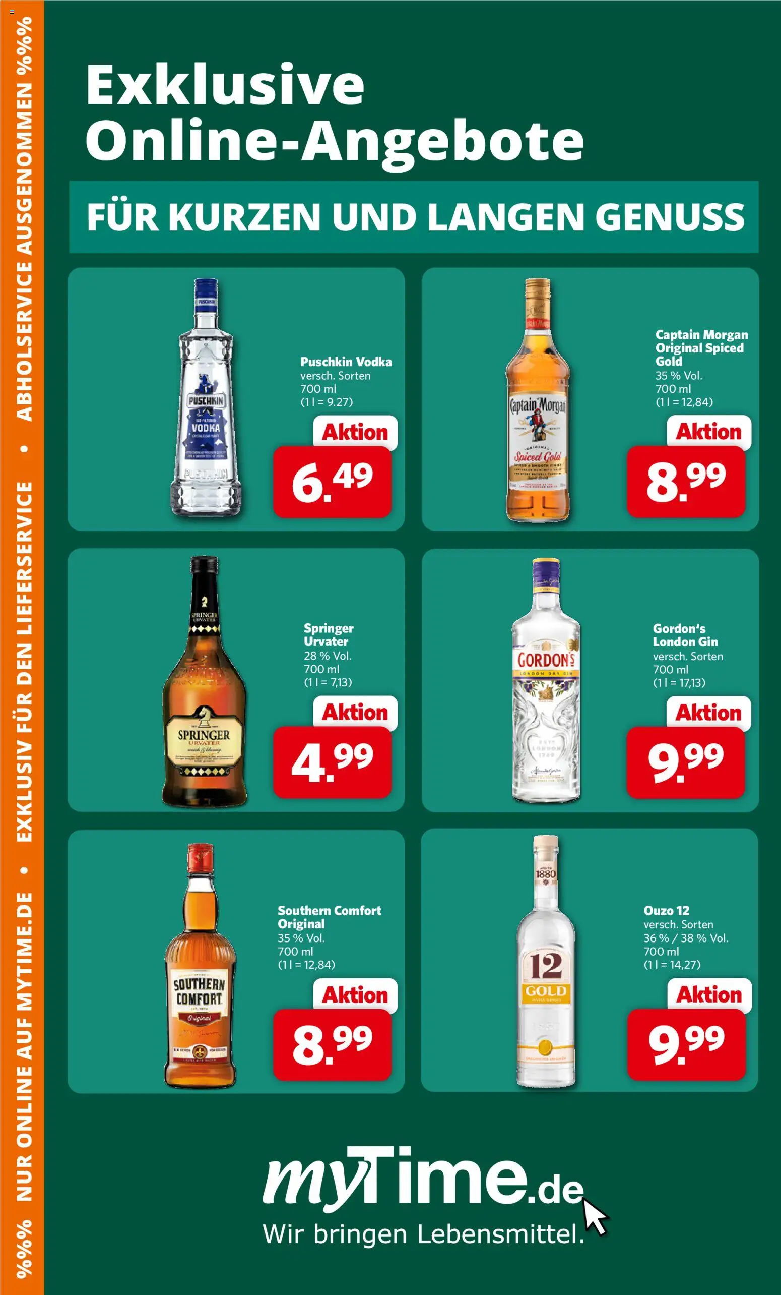 Famila Nordwest Lieblingsdrinks – gültig ab 18.05.2026 | Seite: 2 | Produkte: Captain morgan, Southern comfort, Vodka, Gin