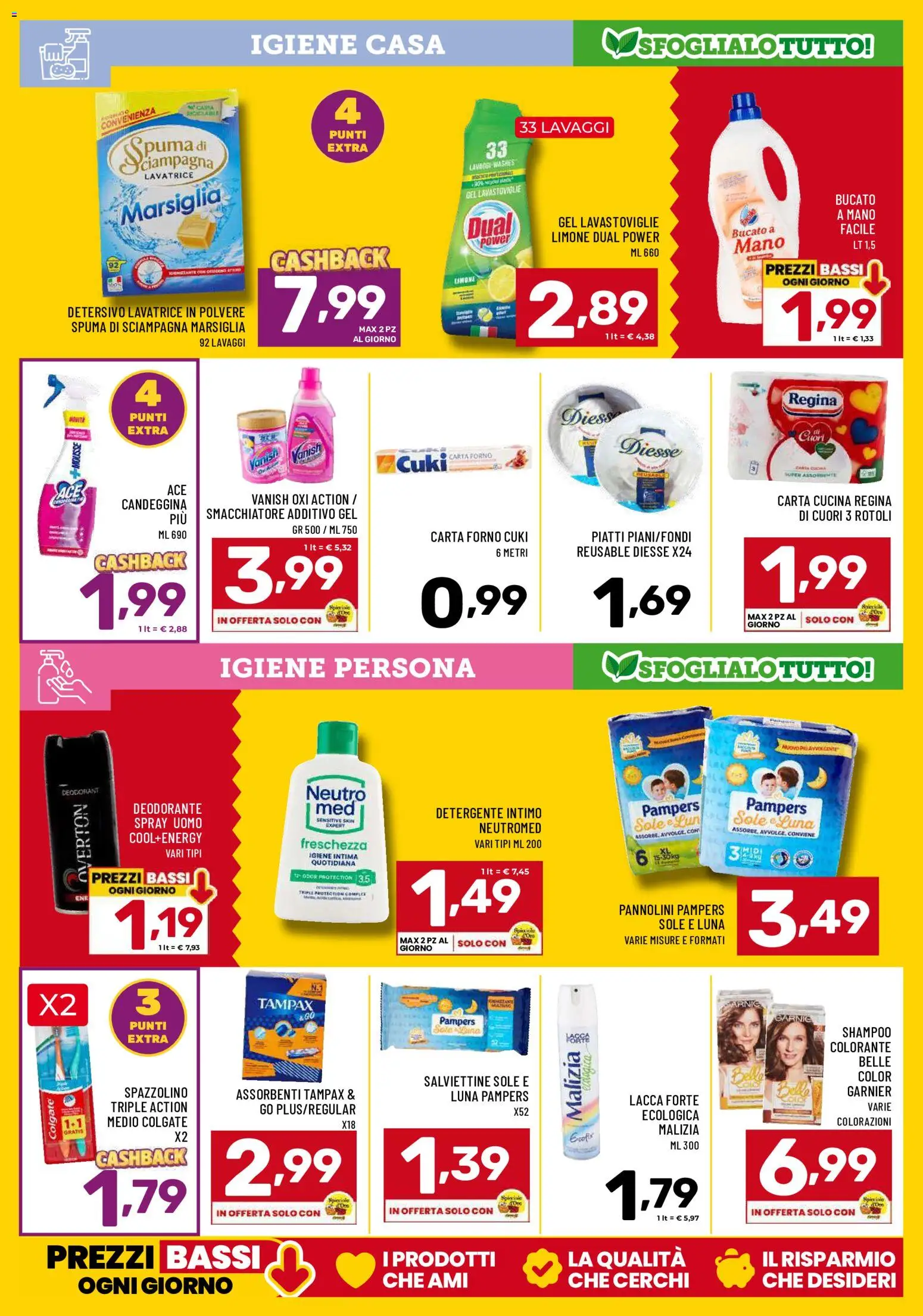 Volantino Il Centesimo del 21/08/2026 | Pagina: 13 | Prodotti: Pannolini, Lacca, Deodorante, Lavatrice