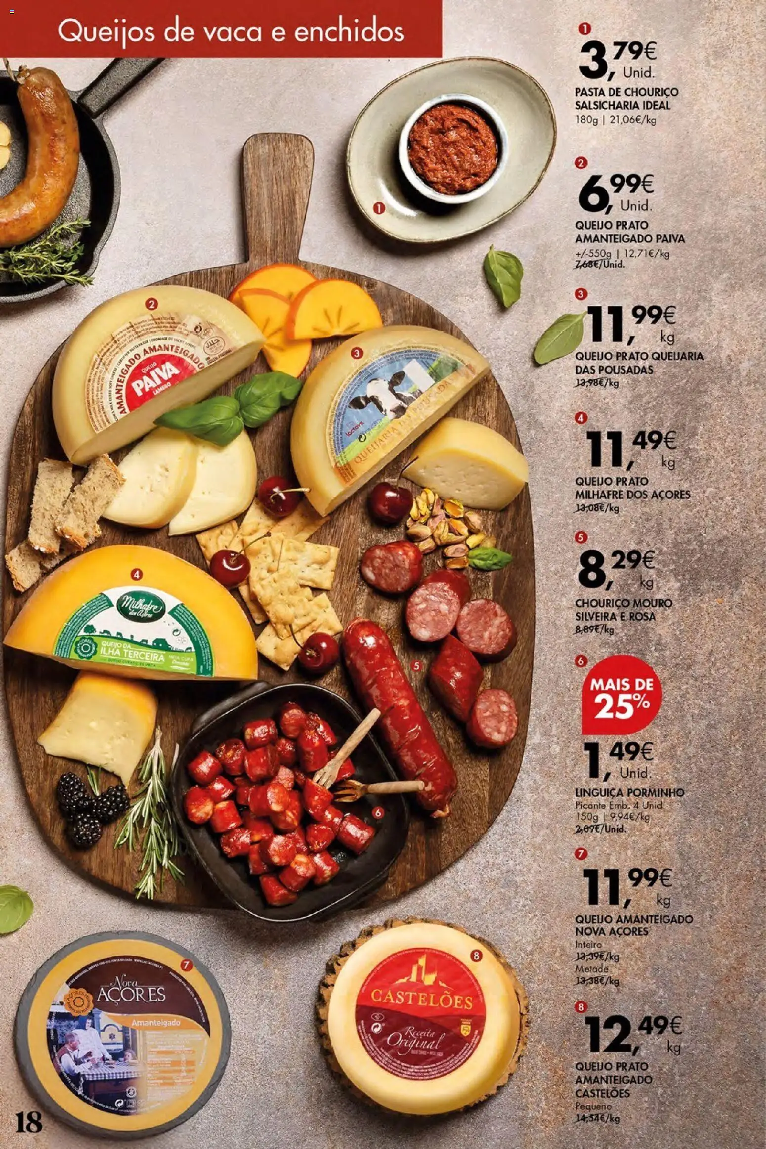 Pingo Doce Vinhos de Setúbal Açores │ válido de 07.05.2026 | Página: 18 | Produtos: Linguiça, Queijo, Chouriço