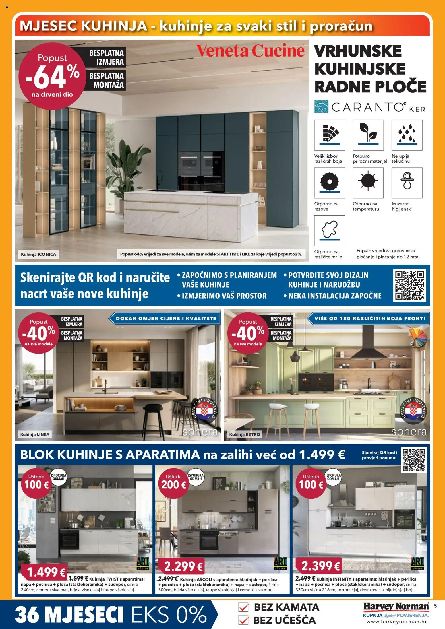 Harvey Norman katalog | vrijedi od 09.09.2026 | Stranica: 5 | Proizvodi: Cement, Kuhinja, Hladnjak, Pećnica