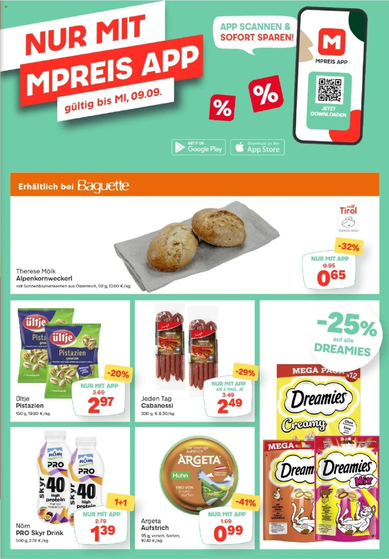 MPREIS Dellach im Drautal gültig ab 03.09.2026 | Seite: 13 | Produkte: Mango, Baguette