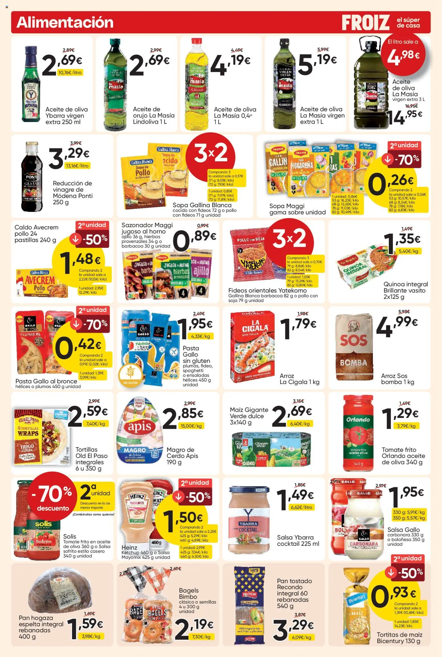 Froiz folleto │ válido desde el 14.05.2026 | Página: 8 | Productos: Aceite, Pan, Aceite de oliva, Horno