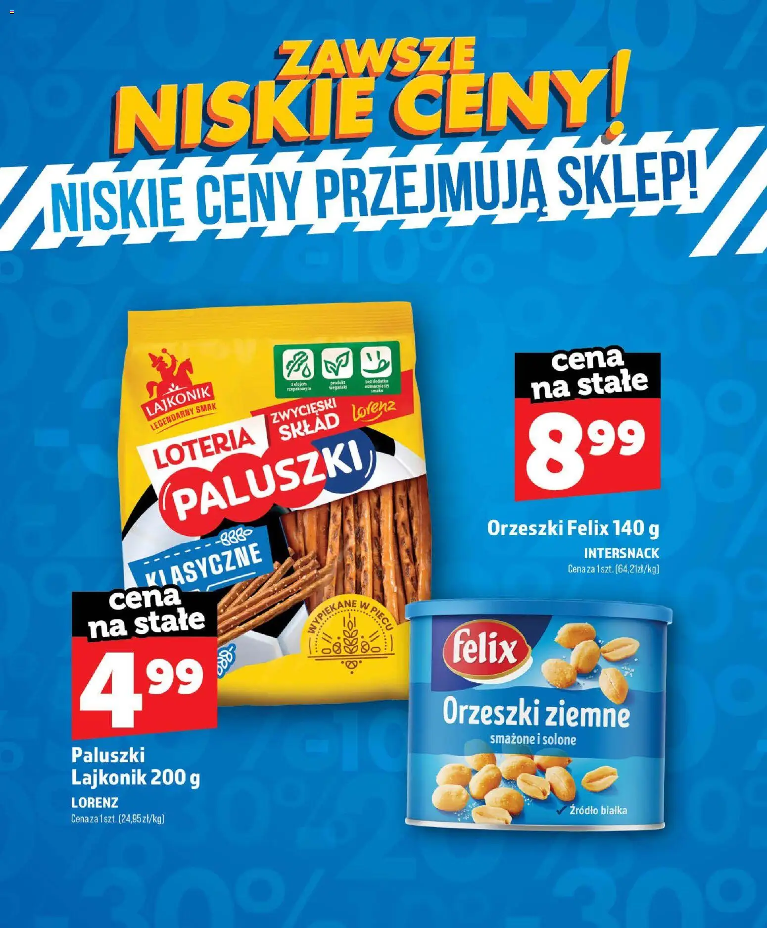 Topaz gazetka - Zawsze Niskie Ceny od 01.07.2026 | Strona: 43 | Produkty: Paluszki, Orzeszki ziemne, Orzeszki