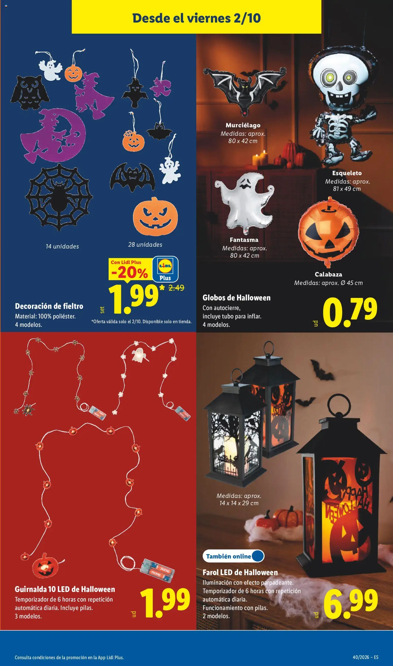Lidl folleto Halloween │ válido desde el 02/10/2026 | Página: 21 | Productos: Calabaza, Farol, Iluminación, Decoración