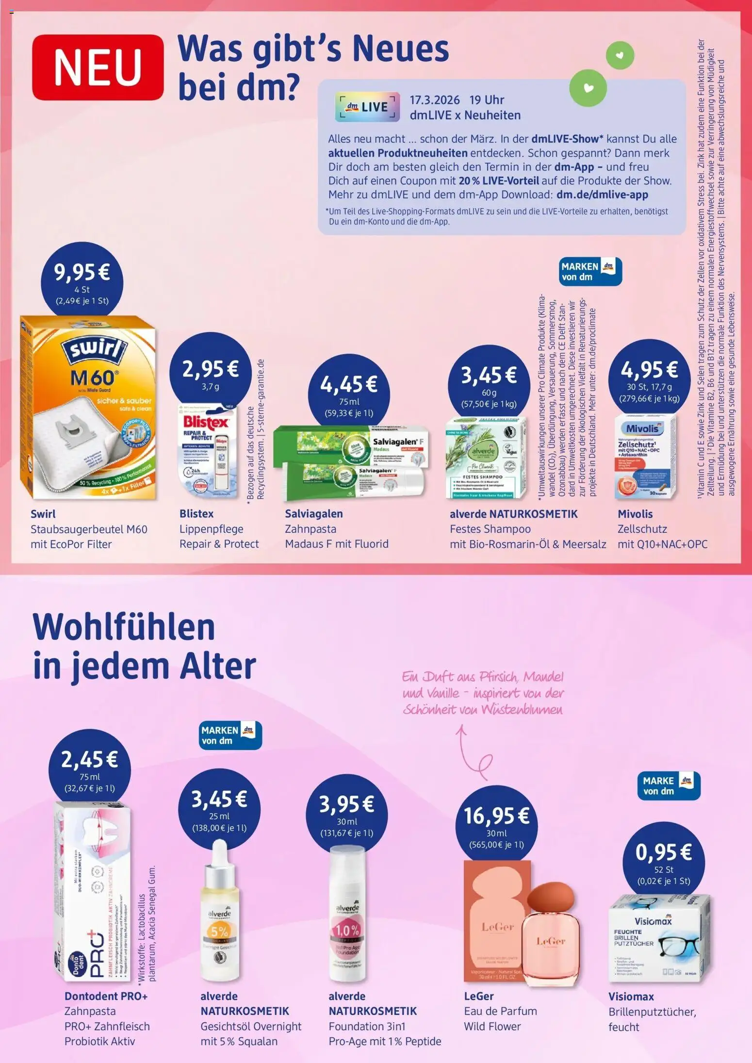 dm drogerie prospekt Wörrstadt – gültig ab 09.03.2026 | Seite: 3 | Produkte: Parfüm, Duft, Eau de Parfum, Foundation
