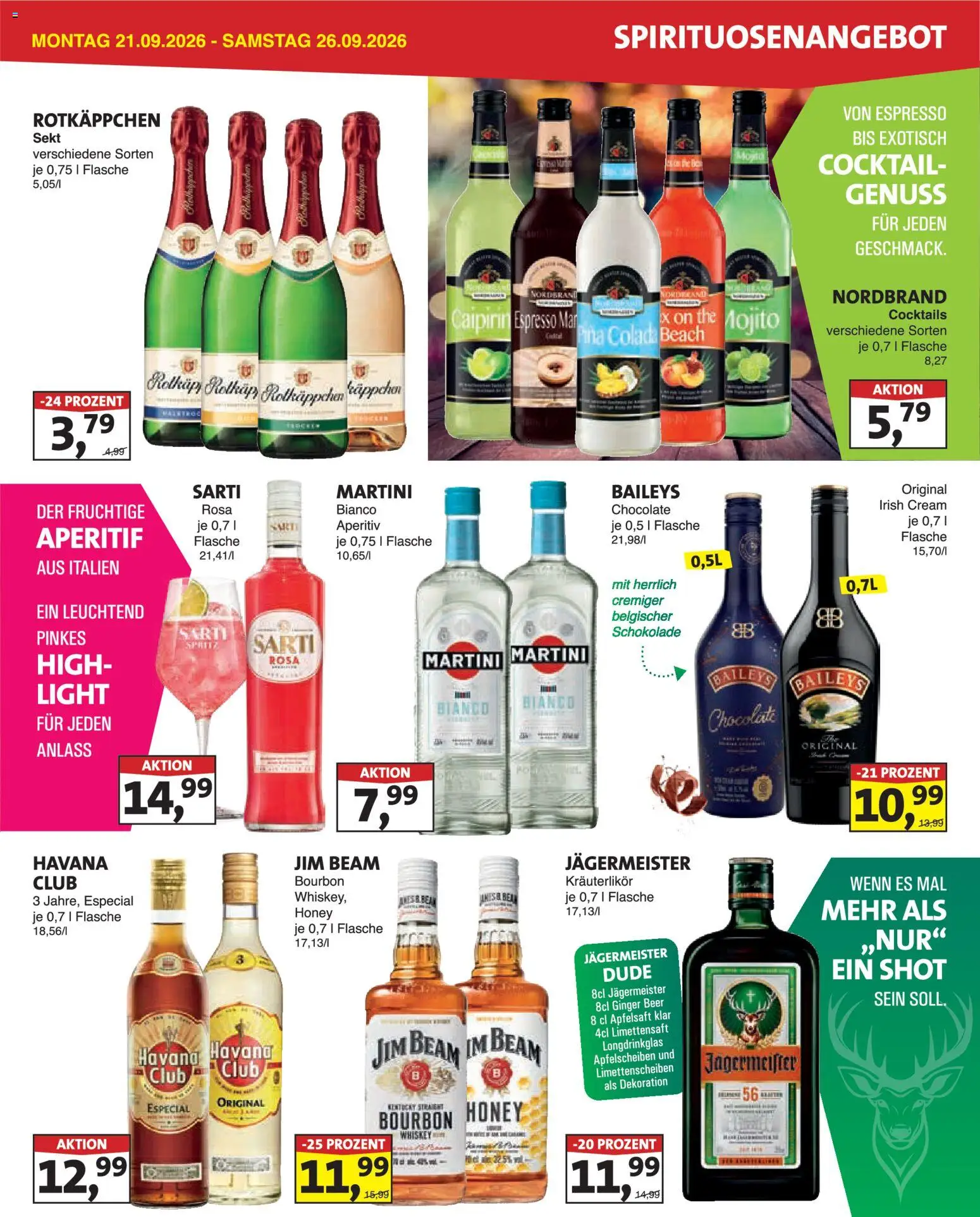 Lösch Depot Prospekt – gültig ab 21.09.2026 | Seite: 3 | Produkte: Martini, Schokolade, Apfelsaft, Bourbon