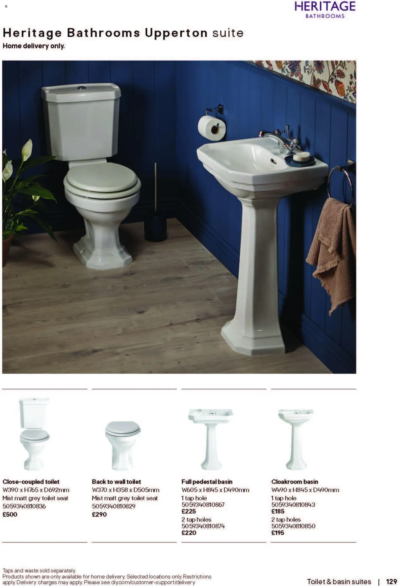 {H1} | Page: 129 | Products: Toilet