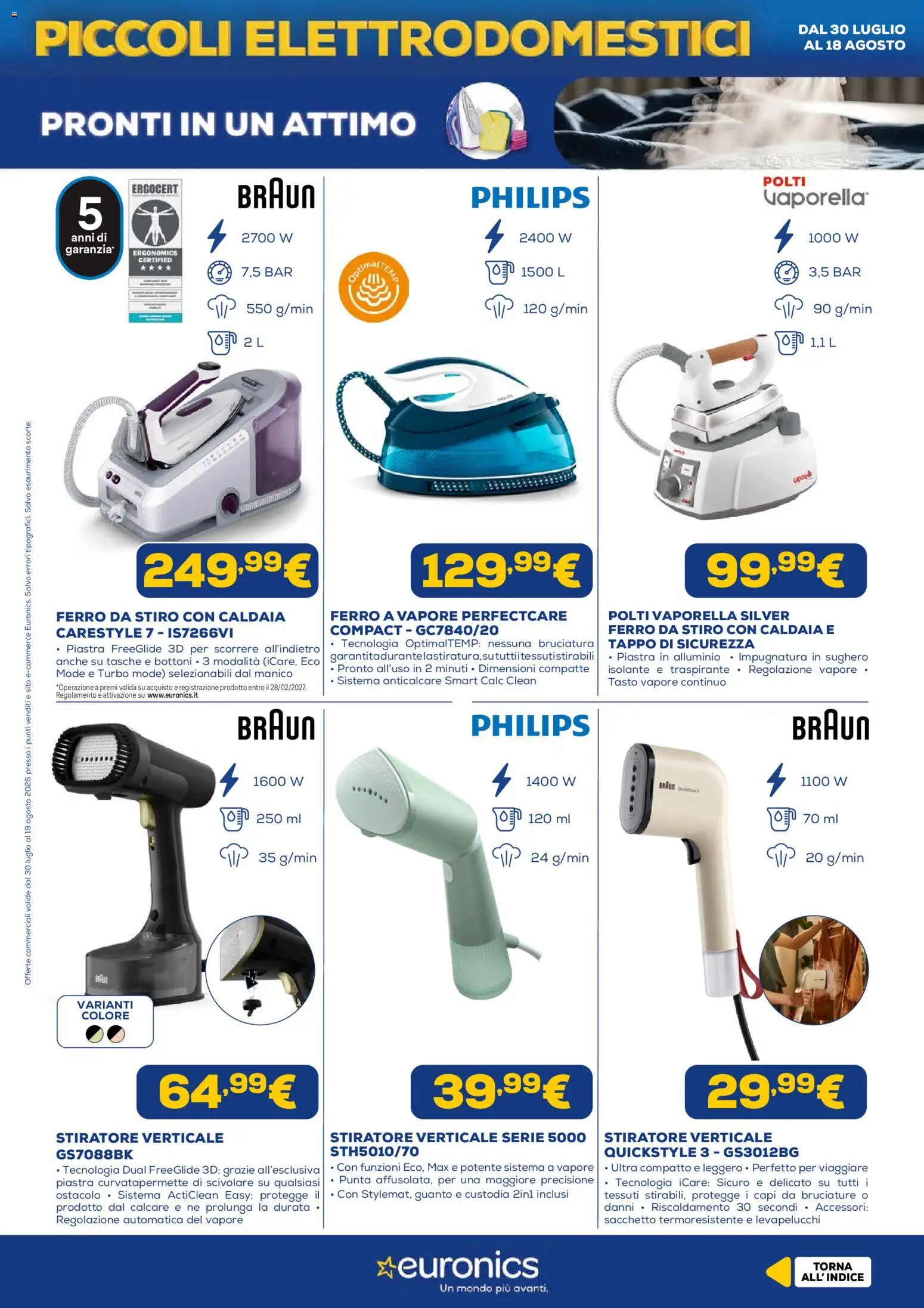 Volantino Euronics del 30/07/2026 | Pagina: 10