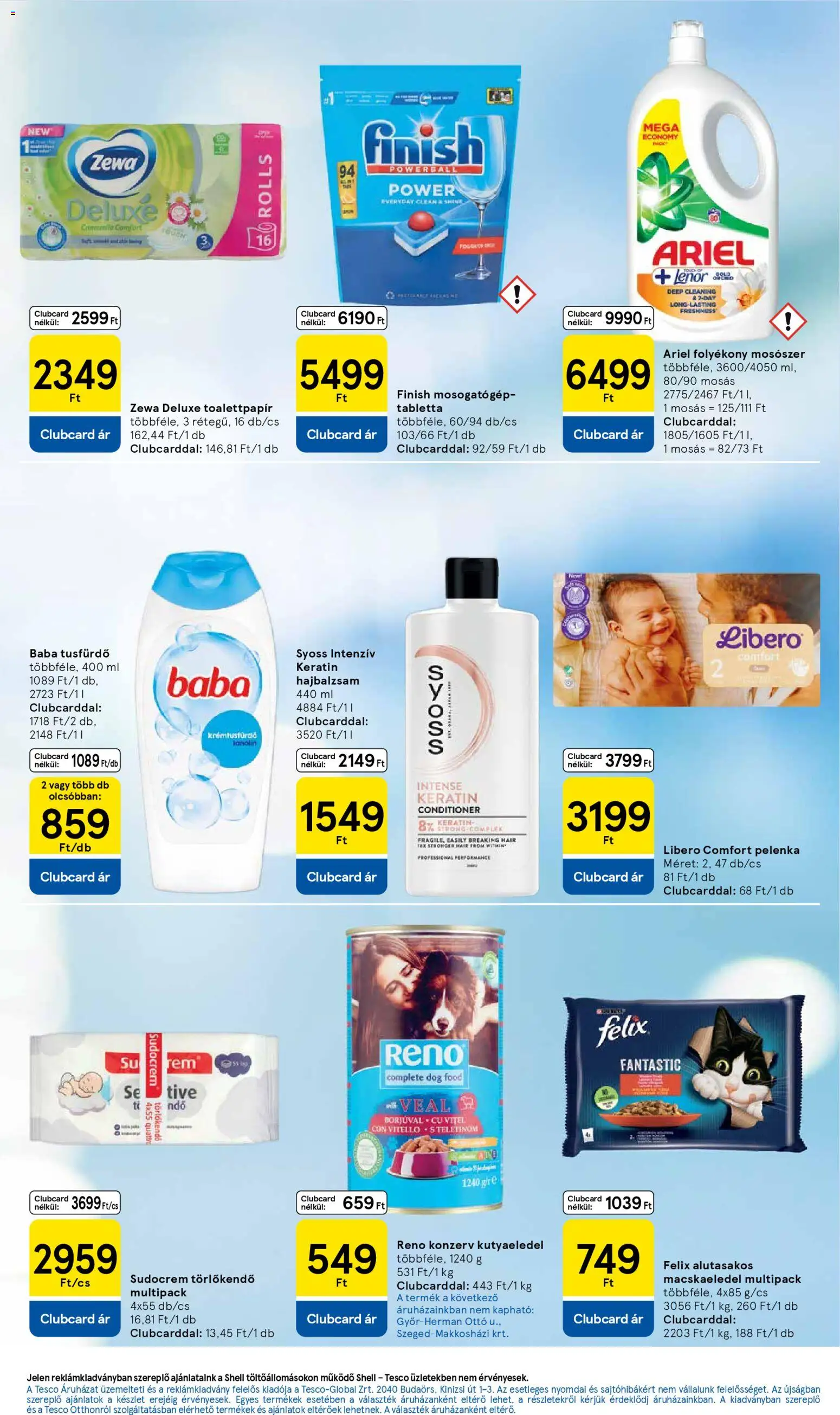 Tesco akciós ujság - amely érvényes a következő dátumtól: 07.04.2026 | Oldal: 7 | Termékek: Pelenka, Hajbalzsam, Folyékony mosószer, Tusfürdő
