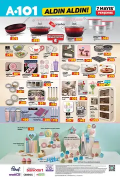 07.05.2026 tarihinden itibaren geçerli olan A101 kataloğu önizlemesi | Sayfa: 11 | Ürünler: Baharatlık, Yumurta fırçası, Meyve, Termos