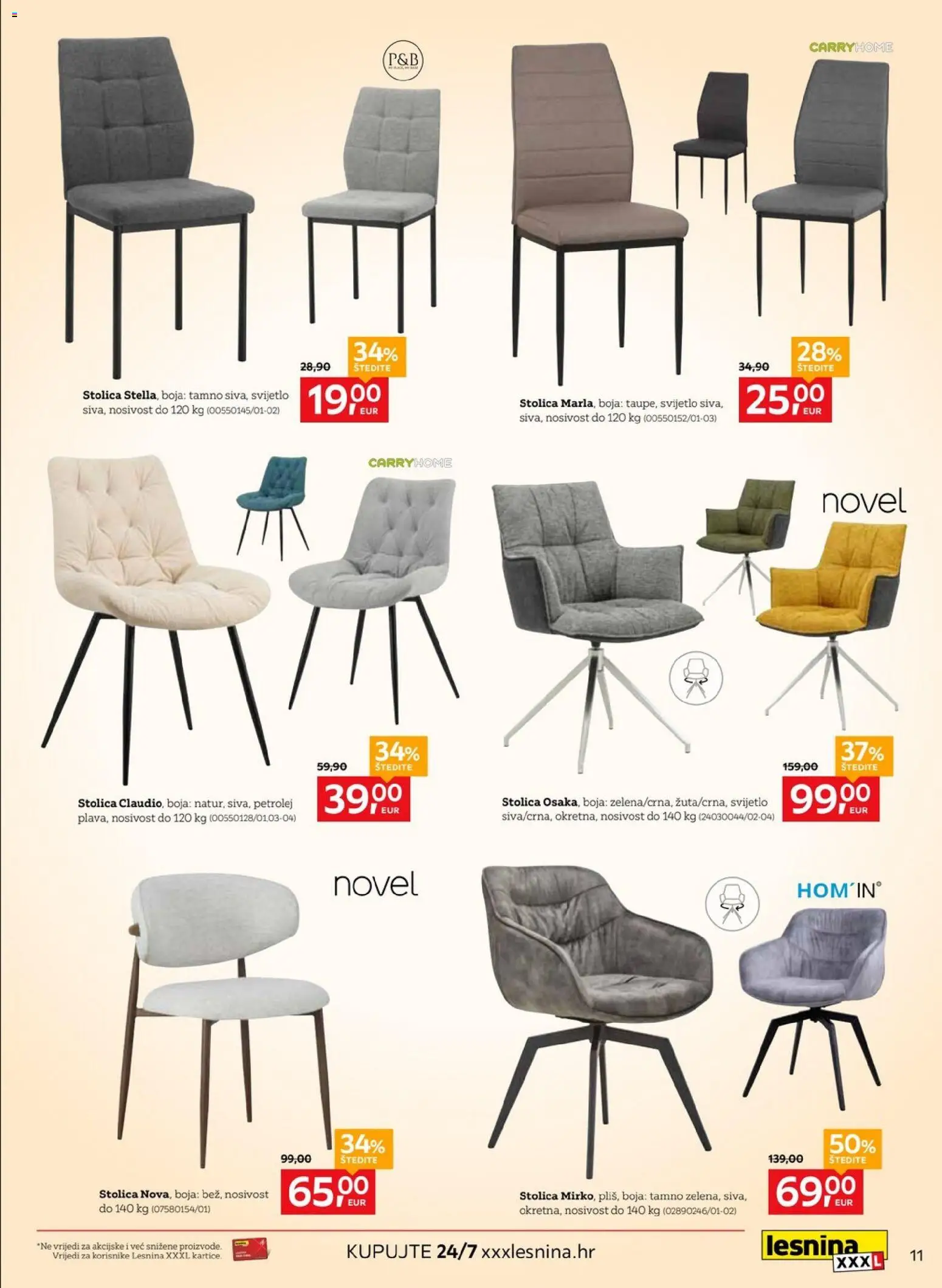 Lesnina katalog | vrijedi od 10.09.2026 | Stranica: 11 | Proizvodi: Stolica