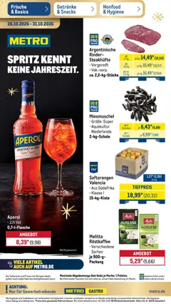 Metro Prospekt ab 26.10.2026 gültig