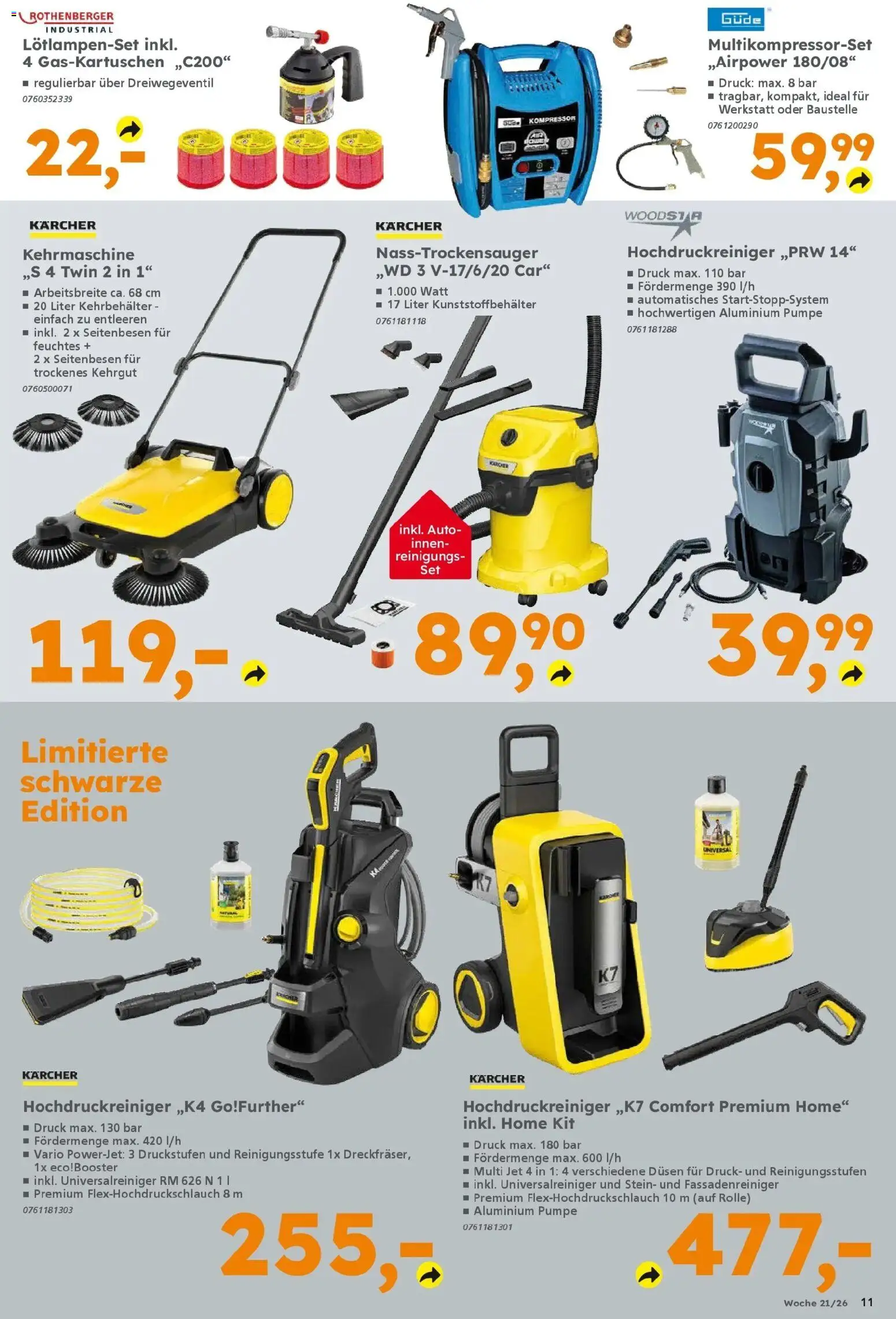 Globus Baumarkt Prospekt Plattling – gültig ab 17.05.2026 | Seite: 11 | Produkte: Hochdruckreiniger