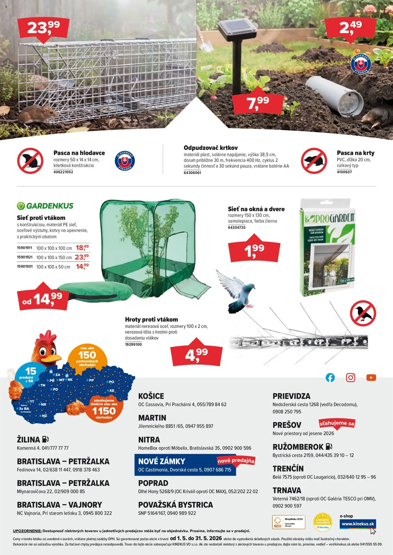 Nové Kinekus akcie – leták je platný od 01.05.2026 | Strana: 17 | Produkty: Dvere
