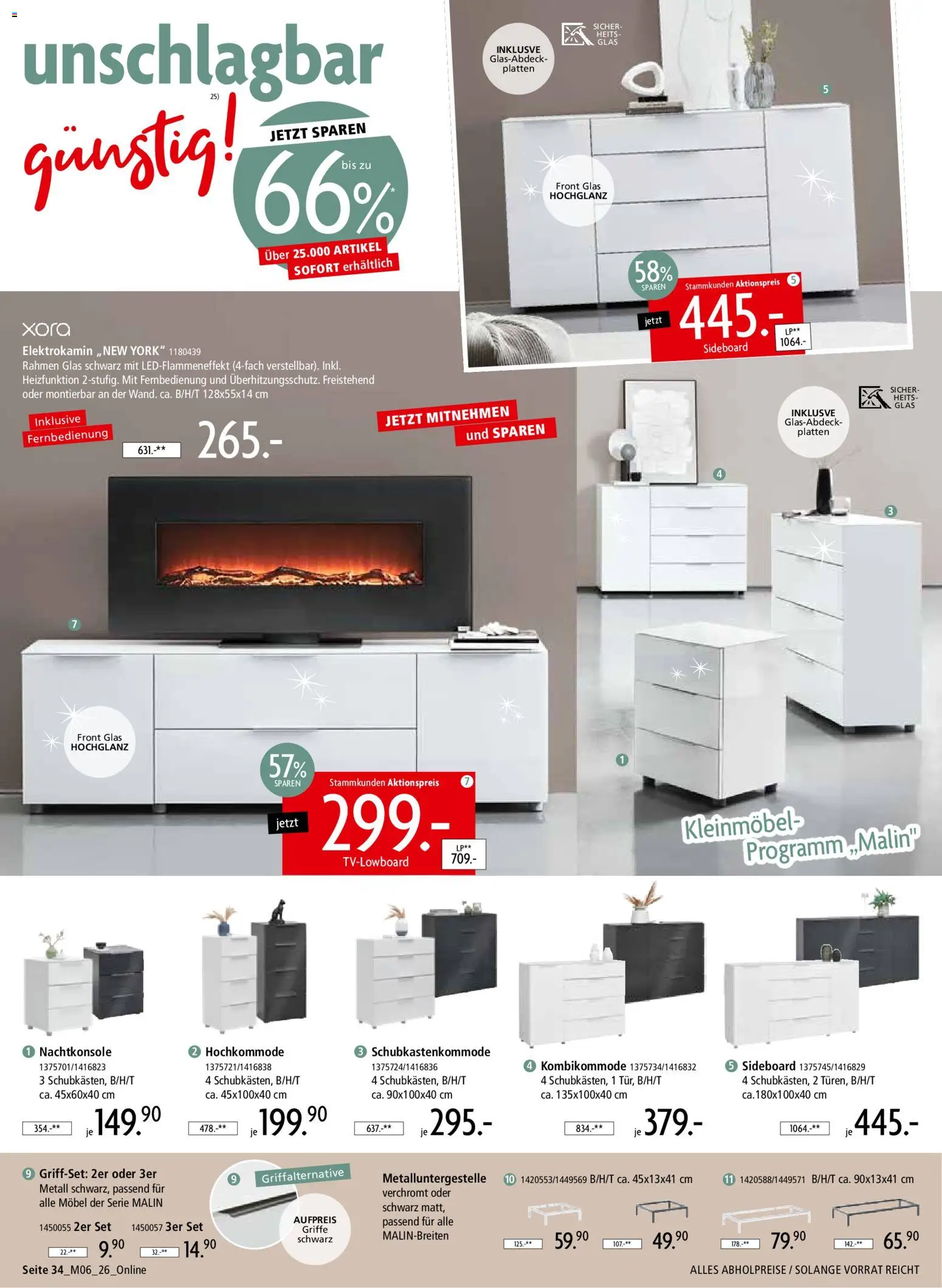 Zurbrüggen Z2-unschlagbar günstig – gültig ab 01.05.2026 | Seite: 34 | Produkte: Sideboard
