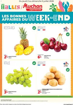 Auchan  Les bons plan du week end dans votre super - Voorbeeld van een folder van Auchan, geldig van 02/07/2026