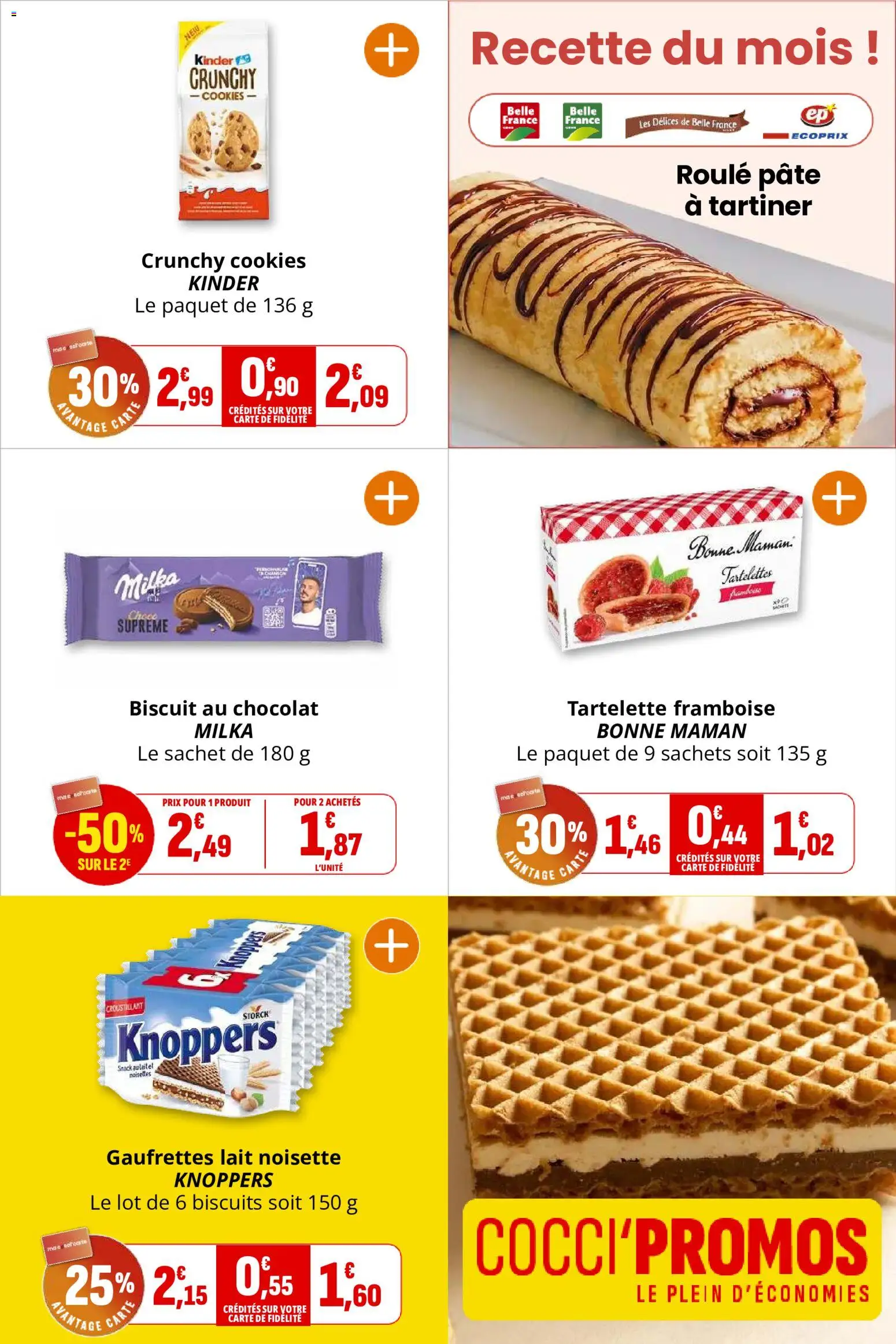 {H1} | Page: 21 | Produits: Noisettes, Pâte à tartiner, Lait, Biscuits