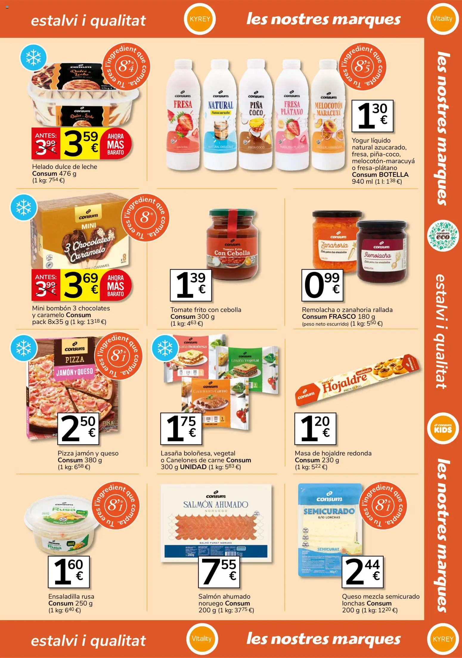 Consum folleto │ válido desde el 25/06/2026 | Página: 17 | Productos: Ensaladilla, Queso, Peso, Canelones