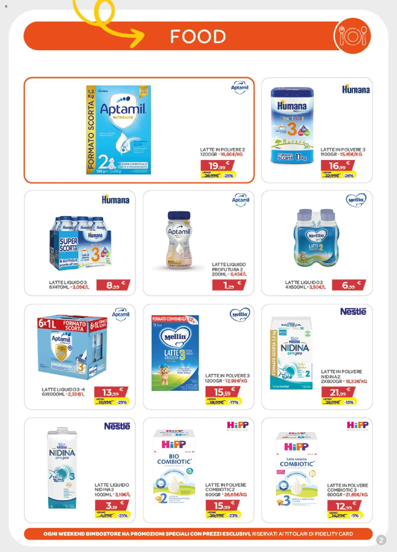 Volantino Bimbo store del 30/07/2026 | Pagina: 2 | Prodotti: Latte