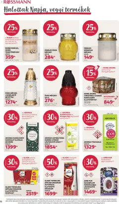 Rossmann akciós újság - amely érvényes a következő dátumtól: 2026.10.19. | Oldal: 18 | Termékek: Teafaolaj, Légfrissítő spray, Mécses, Citrom