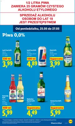 Pogląd oferty "Lech Free 0,0%, 330 ml kwiat bzu" - ważna od 25.05.2026 | Strona: 75