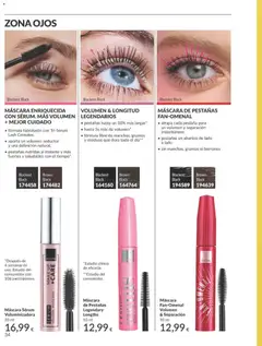 Vista previa Catálogo AVON campaña 8 válido desde el 01/08/2026 | Página: 34 | Productos: Máscara, Sérum, Máscara de pestañas
