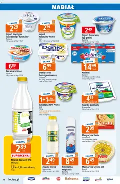 Pogląd oferty "E.Leclerc gazetka" - ważna od 12.05.2026 | Strona: 16 | Produkty: Twaróg półtłusty, Zsiadłe mleko, Mleko, Ser
