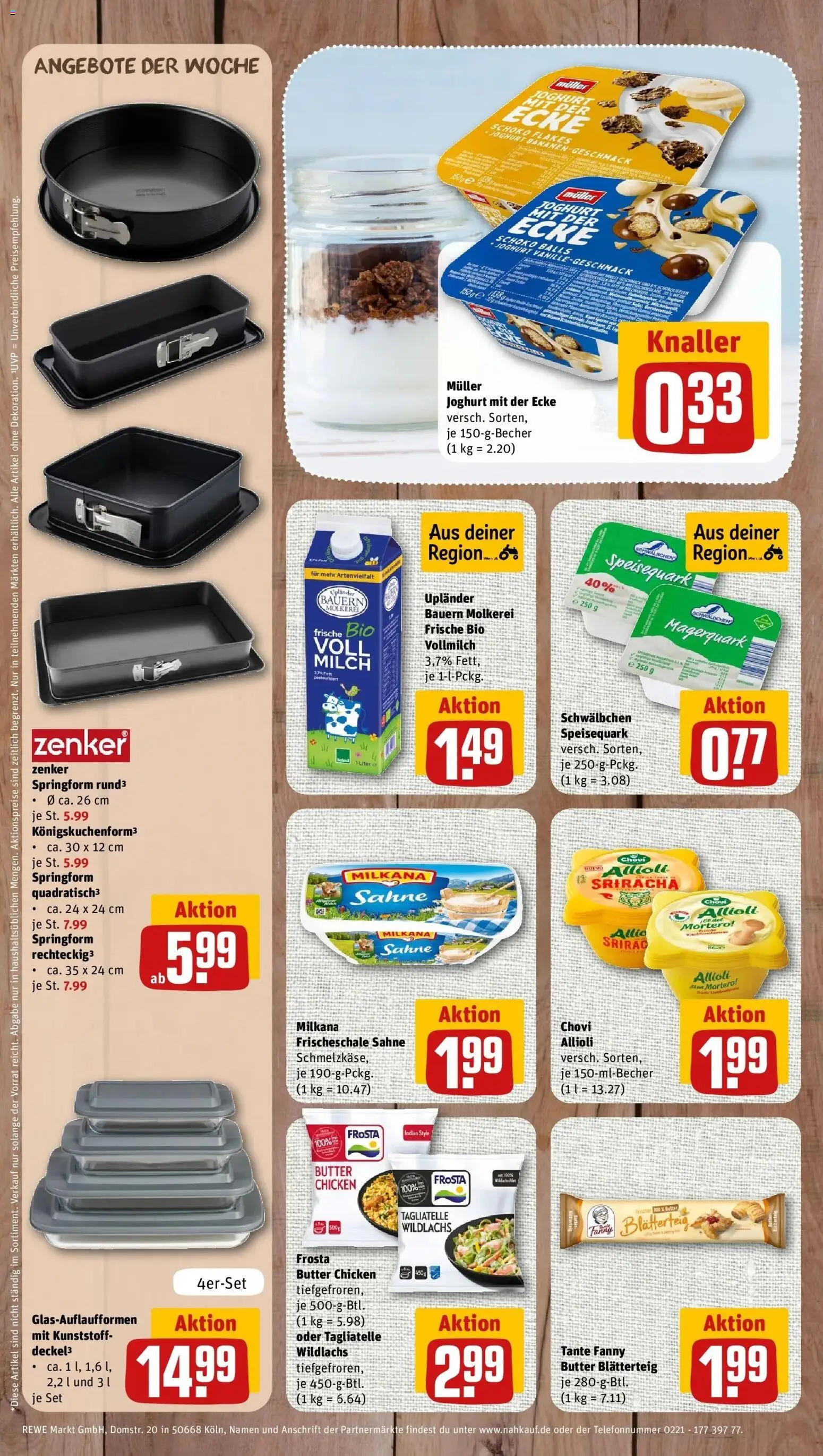 REWE Prospekt ab 24.08.2026 zum Blättern » Angebote | Seite: 8 | Produkte: Butter, Magerquark, Sahne, Speisequark