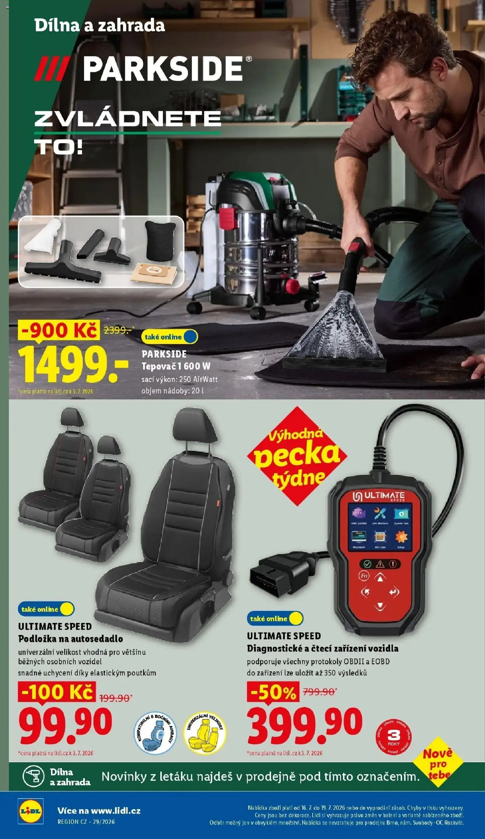 Lidl aktuální leták od 16.07.2026 | Strana: 32 | Produkty: Parkside, Zahrada, Ultimate Speed