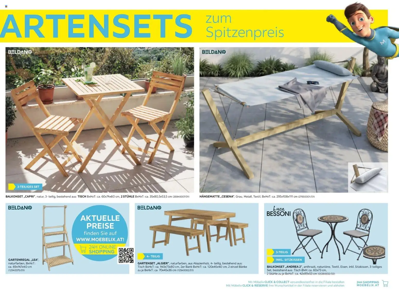 Möbelix Gartenmöbel Mistelbach, Zams, Zell Am See gültig ab 13.04.2026 | Seite: 29 | Produkte: Tisch
