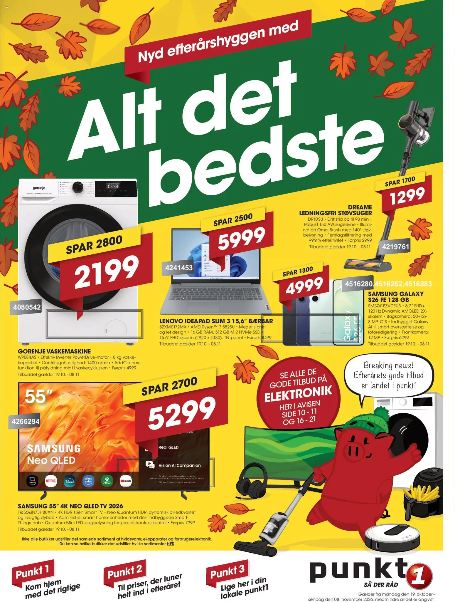 Punkt1 tilbudsavis – gyldig fra 19/10/2026 | Side: 1