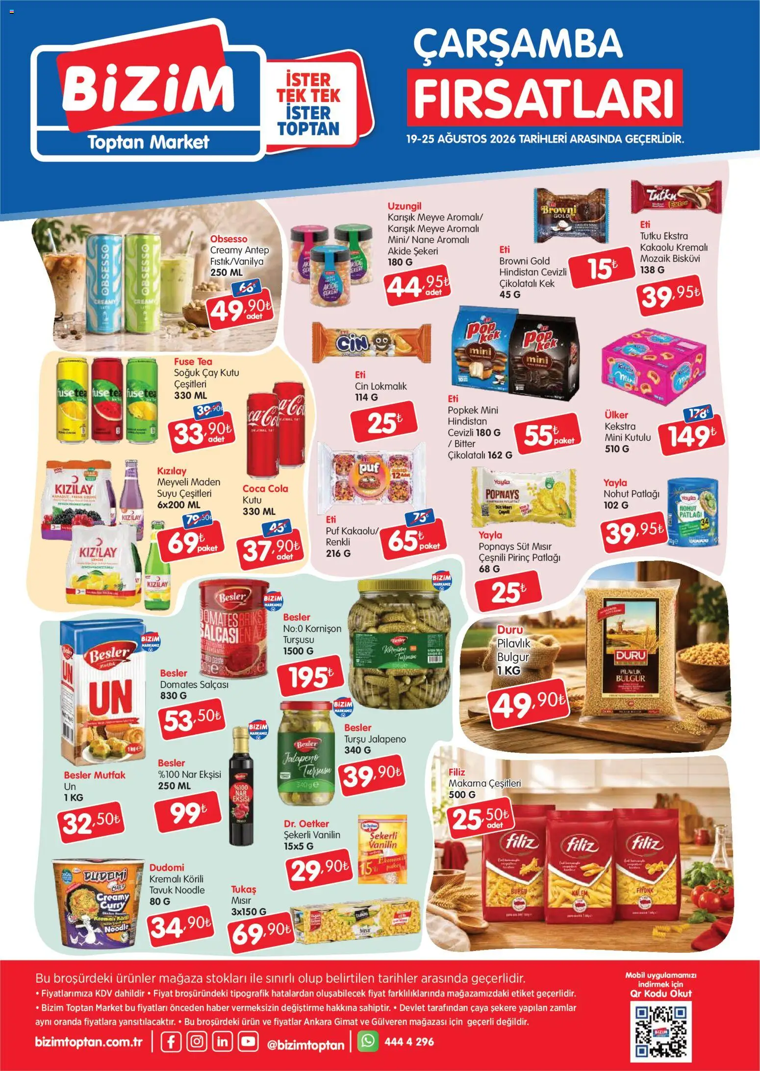 Bizim Toptan Katalog - 19 Ağustos 2026 tarihinden itibaren geçerlidir | Sayfa: 2 | Ürünler: Fuse tea, Süt, Mısır, Maden suyu