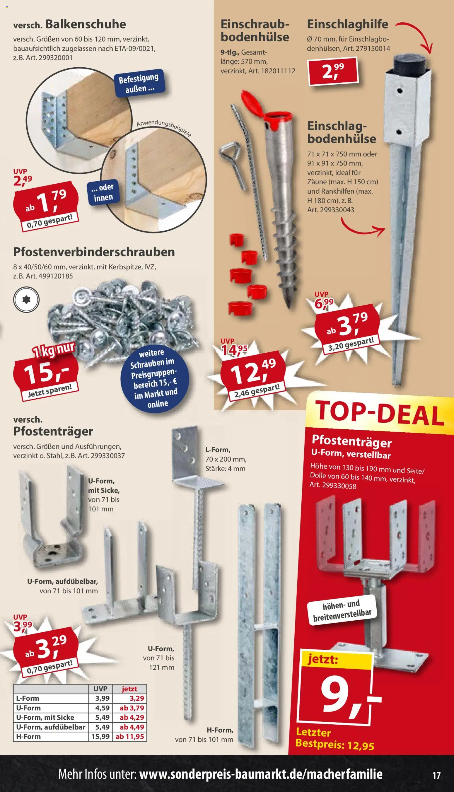 Sonderpreis Baumarkt Prospekt 	 | 16.05.2026 | Wie erhält man einen begrenzten Rabatt? | Deutschland