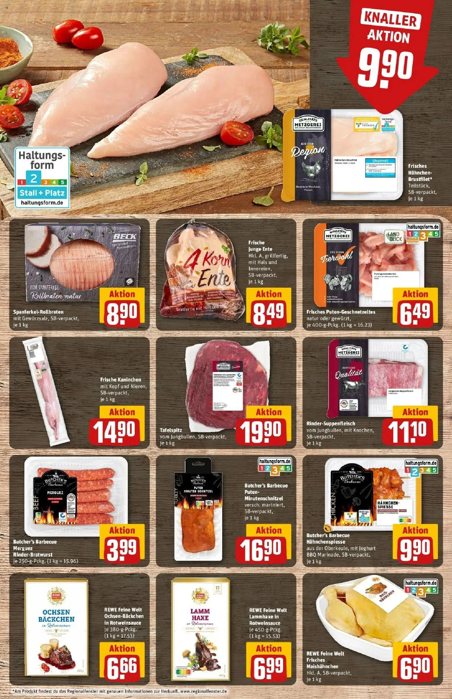 Rewe Prospekt Asslar – gültig ab 17.05.2026 | Seite: 12 | Produkte: Hahnchen, Tür, Suppenfleisch, Steak