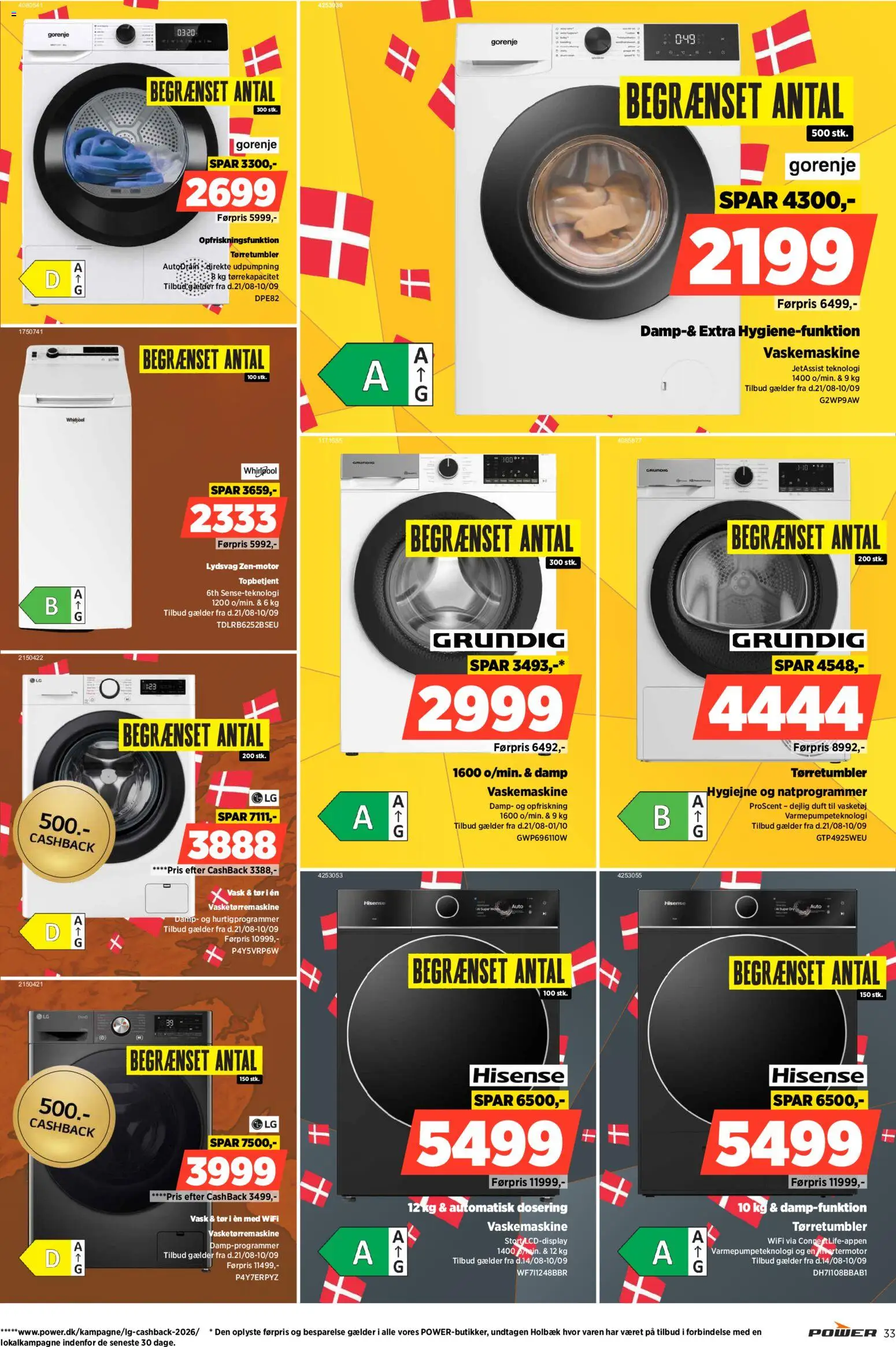 Power tilbudsavis – gyldig fra 28/08/2026 | Side: 33 | Produkter: Duft, Vaskemaskine, Tørretumbler