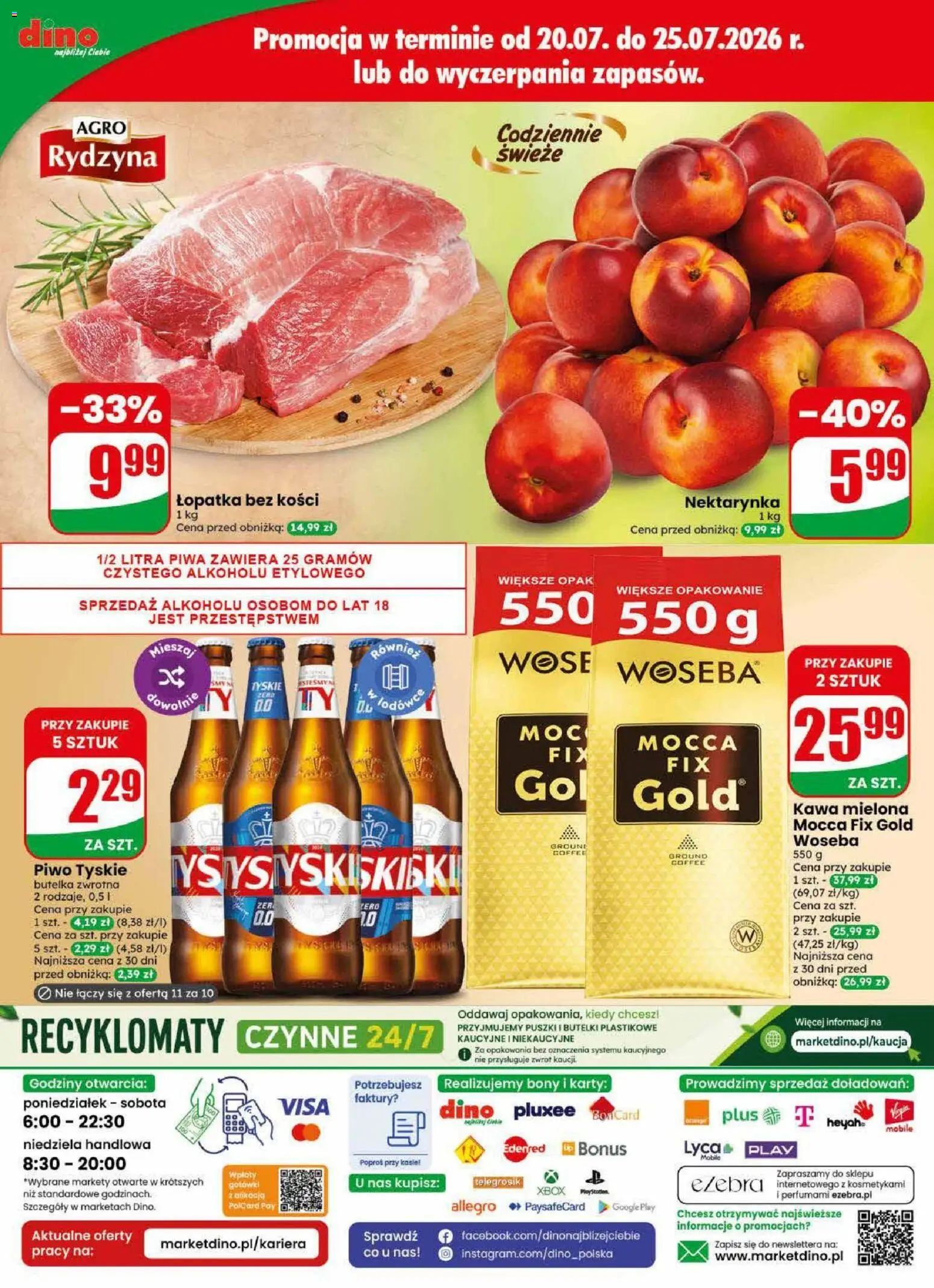 Dino gazetka od 22.07.2026 | Strona: 78 | Produkty: Nektarynka, Xbox, Kawa, Piwo