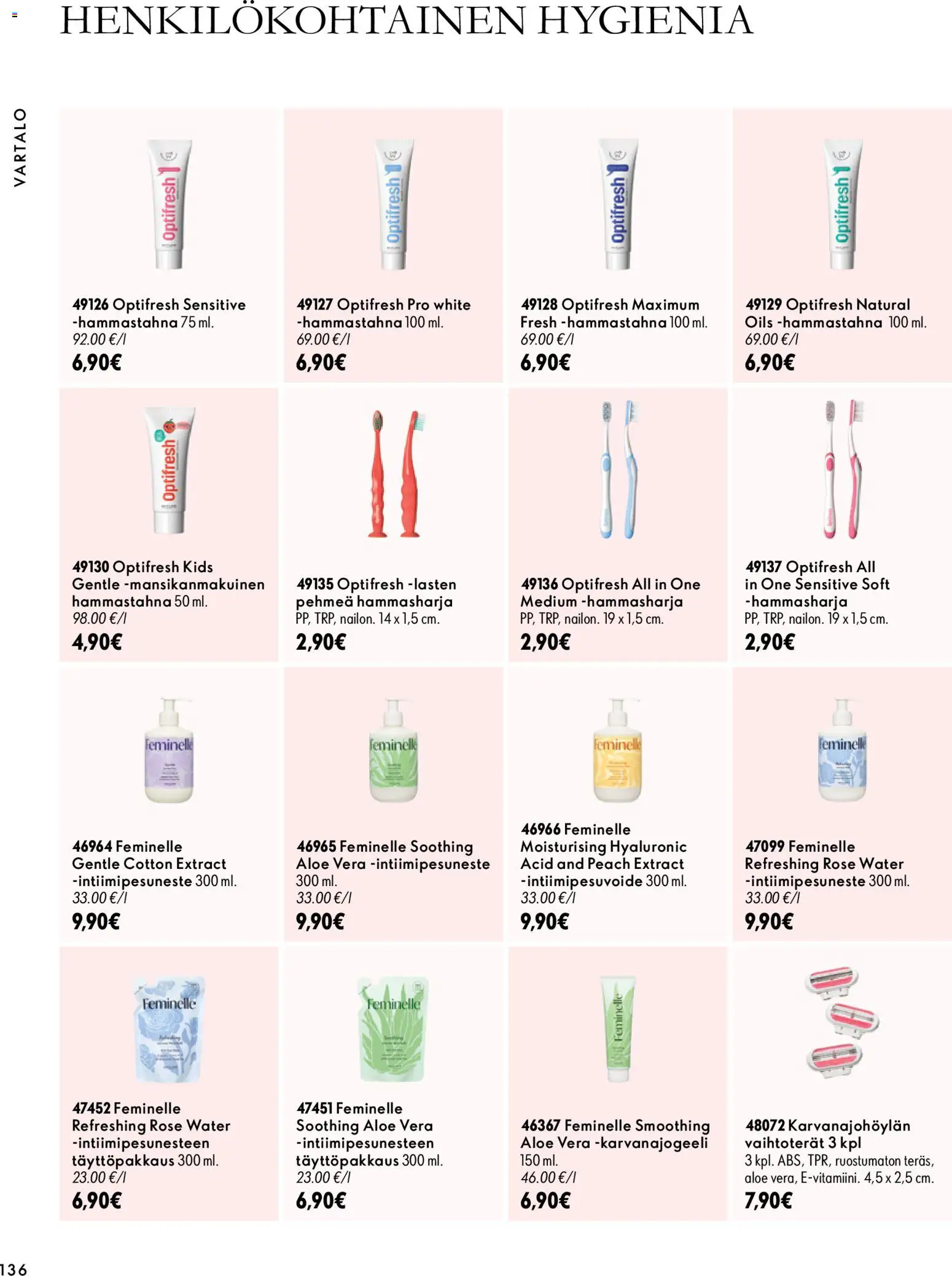 Oriflame tarjoukset – voimassa 07/10/2026 alkaen | Sivu: 136 | Tuotteet: Aloe Vera, Hammastahna, Hammasharja