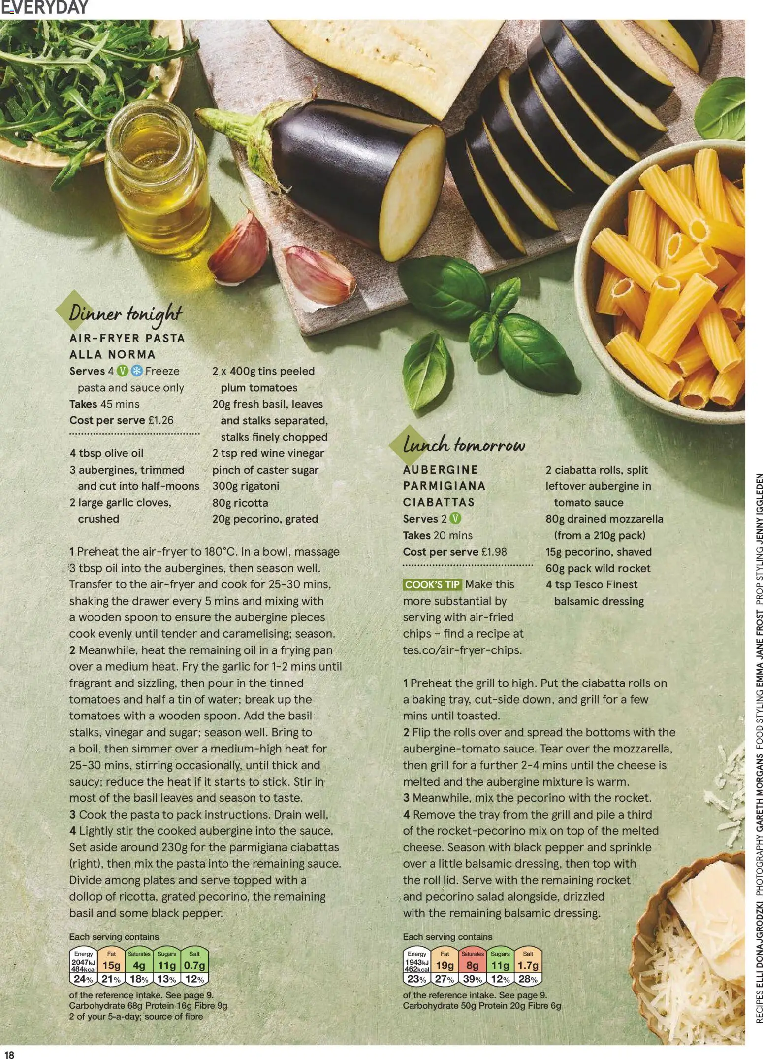 {H1} | Page: 18 | Products: Olive oil, Garlic, Basil, Pepper