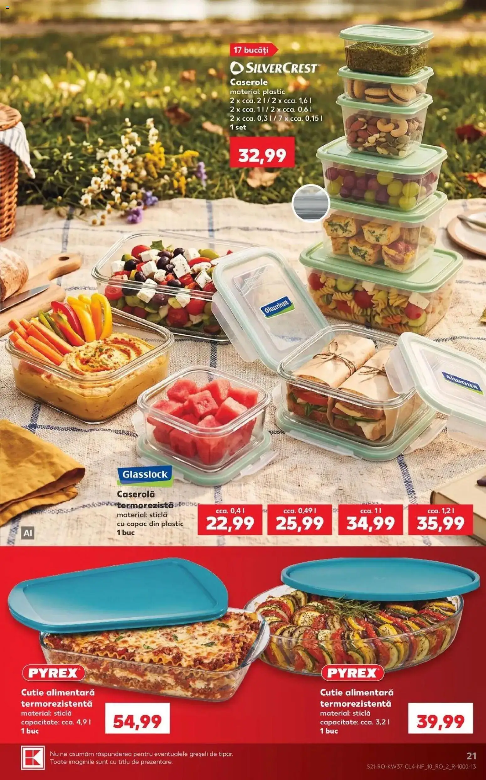 Kaufland Viseu de Sus 09.09.2026 - Revista si Oferta | Pagină: 21 | Produse: Caserole, Caserola, Cutie