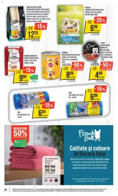 Ofertele Mega Image valabile de la 09.07.2026 | Pagină: 22 | Produse: Saci menajeri, Hacıyatmaz Kedi Oyuncağı, Lapte, Pește