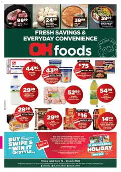OK Foods specials catalogue – valid from 15/07/2026