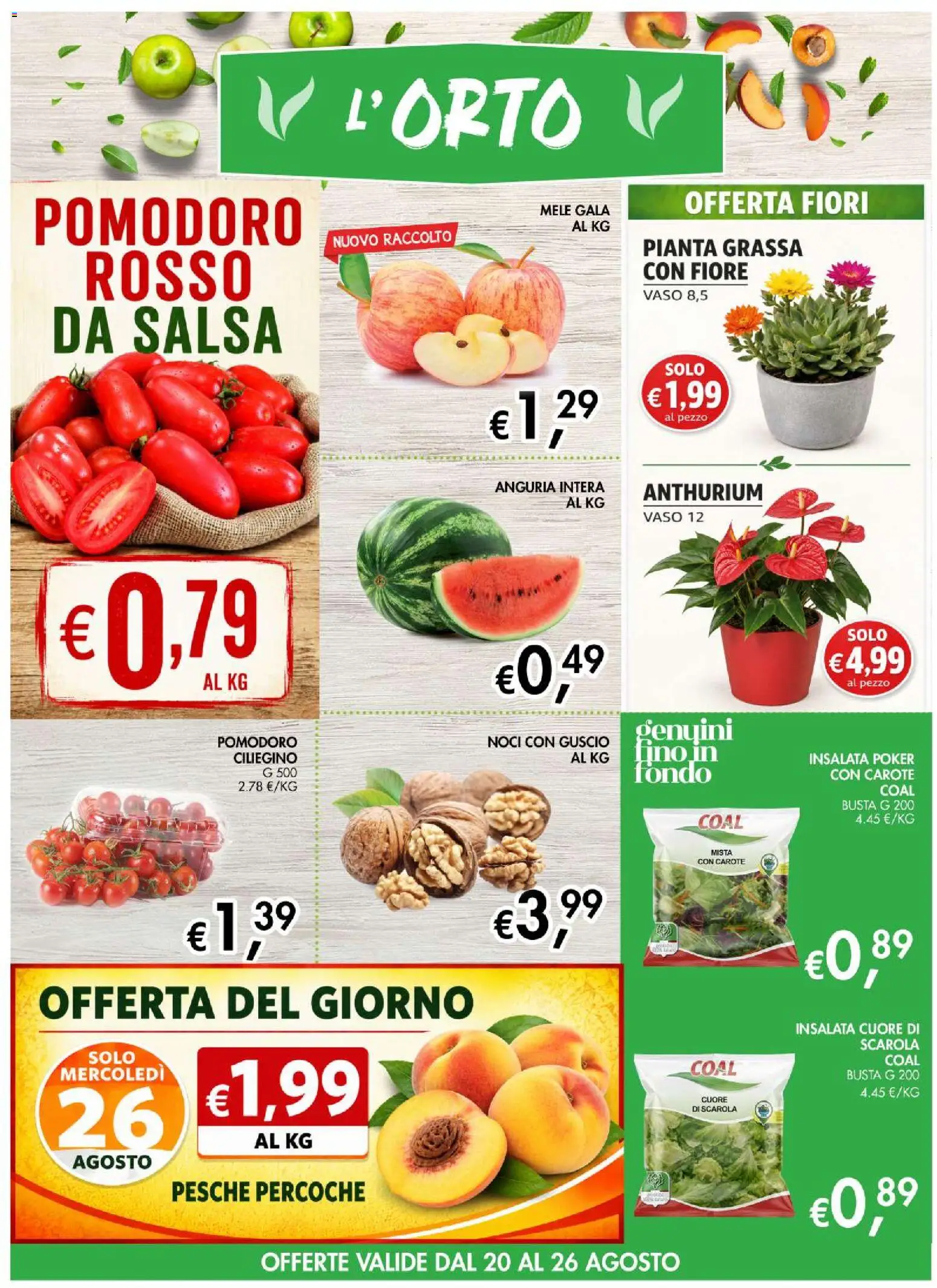 Volantino Coal del 13/08/2026 | Pagina: 3 | Prodotti: Insalata, Salsa, Pomodoro, Anguria